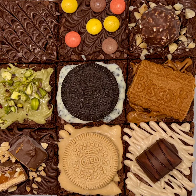 Assorted brownie flavours from Crumbs & Cream